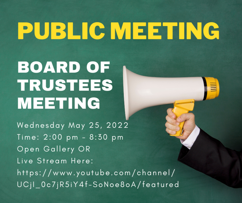 Board of Trustees Meeting May 25, 2022