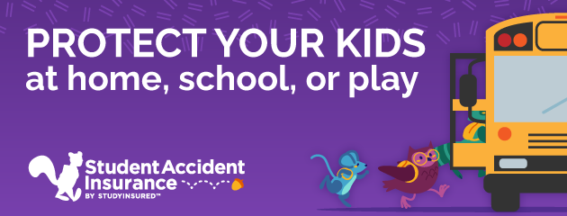 image that says "protect your kids at home, school, or play"